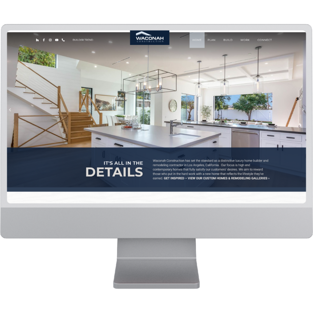 Home Builder Web Design Mac Mockup Replacement Example