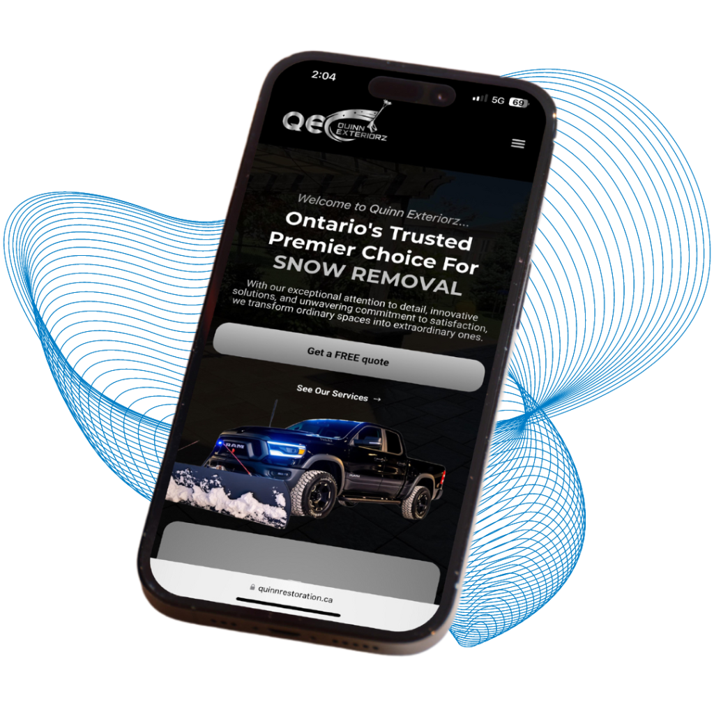 Contractor Mobile Web Design Example Image Mockup Replacement